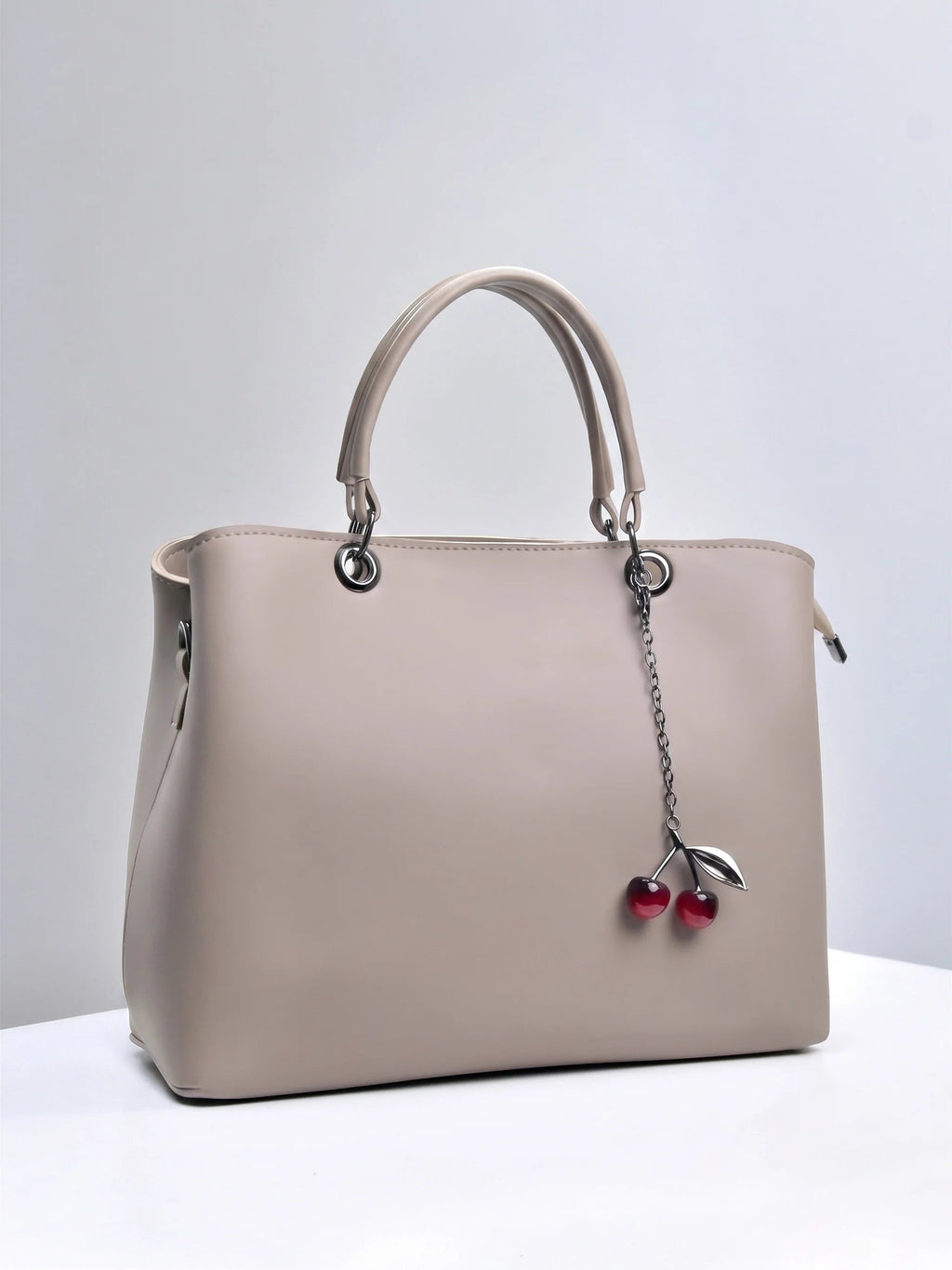 Women's Taupe Structured Shoulder Handbag - image 1