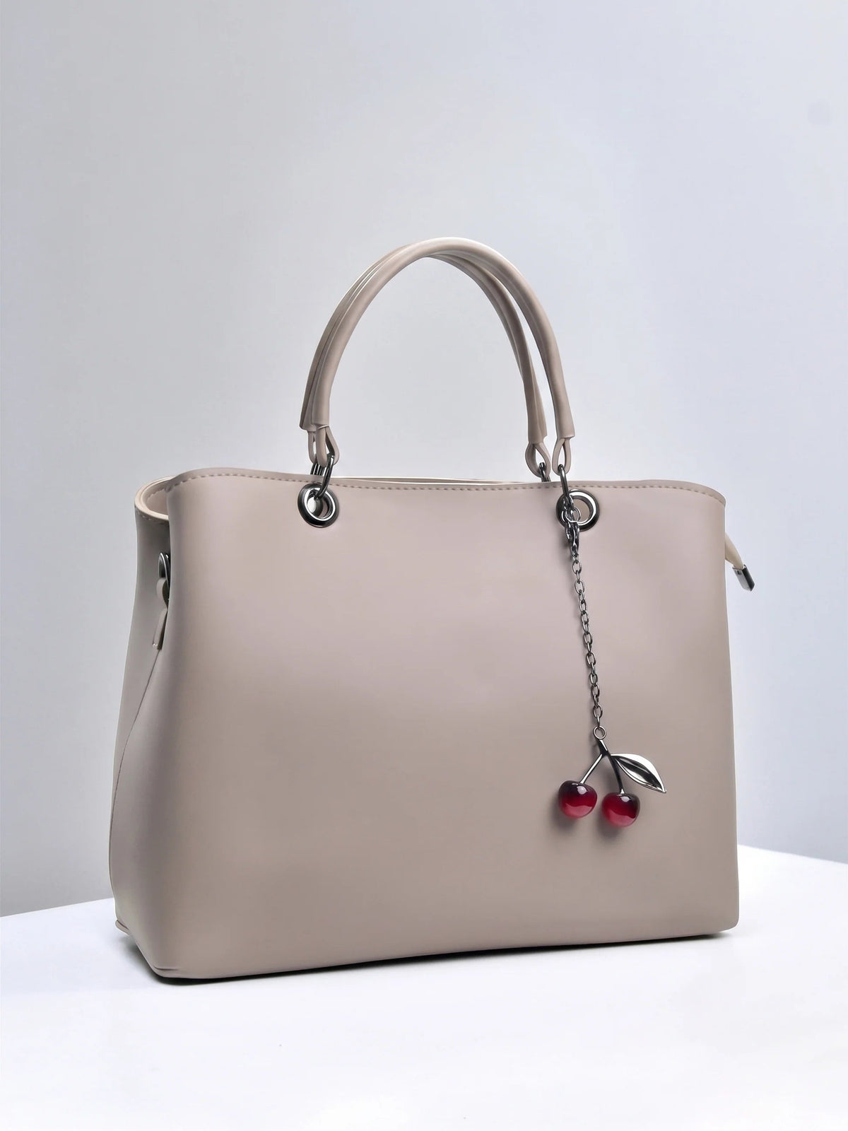 Women's Taupe Structured Shoulder Handbag - image 1