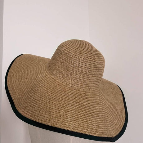 Women's Brown Wide Brim Sun Hat