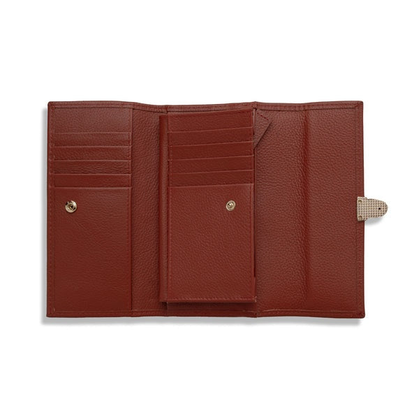 Burgundy Flap Wallet