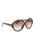 Women's Tortoiseshell Oversized Cat-Eye Sunglasses
